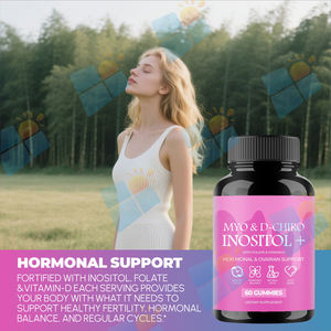 Permen Kunyah Inositol D-Chiro Inositol OEM Bebas Gula, Suplemen Inositol dengan Omega 3 Vegan, <span class=keywords><strong>Vitamin</strong></span> D, <span class=keywords><strong>B12</strong></span> untuk Kesuburan - Product Image 5