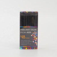 Stylo feutre 48 couleurs avec pointe de 0,4 mm, matériau PP, certifié EN-71 pour les fournitures de peinture