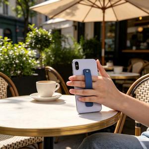 สายรัดโทรศัพท์ Cobee 5 ชิ้น - สายรัดนิ้วซิลิโคน ใช้ติดกับเตียงได้ พร้อมเทปกาว (สีดำ น้ำเงิน ชมพู เขียว เทา) - Product Image 2