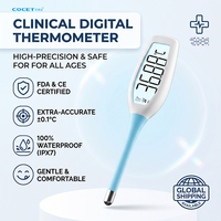 Thermomètre numérique intelligent avec alarme de fièvre, étanche, très vendu, thermomètre basal, thermomètre électronique avec Bluetooth