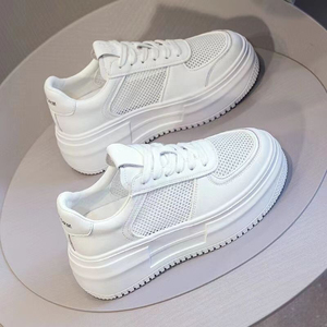 <span class=keywords><strong>Sneakers</strong></span> Chunky Bianche da <span class=keywords><strong>Donna</strong></span> in Offerta con Suola Spessa Mocassini Casual per Camminata Quotidiana Design Sportivo e Versatile - Product Image 5