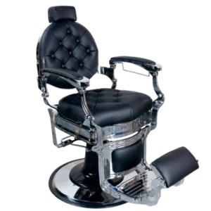 Chaise de salon de coiffure rétro de luxe, chaise de barbier hydraulique, fauteuil inclinable pour la coupe de cheveux, massage, mobilier en cuir pour utilisation en salle de sport - Product Image 3