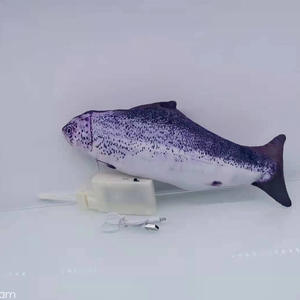 Offre Spéciale réaliste électrique sautant poisson jouet <span class=keywords><strong>Tiktok</strong></span> Style dessin animé poisson avec cataire célébrité poisson jouet USB - Product Image 5