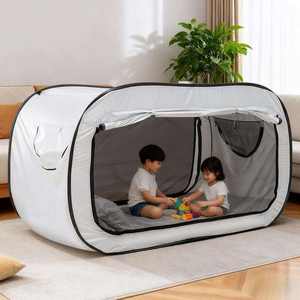 Tente de plage instantanée intérieure/extérieure, double occultation, anti-moustiques, imperméable, quatre saisons, <span class=keywords><strong>pliable</strong></span>, <span class=keywords><strong>abri</strong></span> coupe-vent - Product Image 3