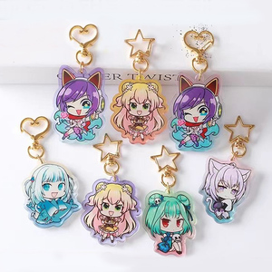 Custom <strong>Printed</strong> Acrylic Charms <strong>Key</strong> Chain Anime Cartoon Acrylic Keyring Transparent Epoxy Clear Acrylic Keychain Custom - Product Image 4