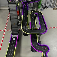 SSS F1car Circuit de course de billes de marbre de simulation pour compétition nationale, avec jeu de course et de combat de flipper, Fabricant de circuits de course de billes de marbre de qualité supérieure