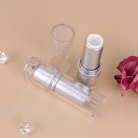 Emballage cosmétique en plastique transparent portable, vide, avec logo personnalisé, tube pour rouge à lèvres, baume à lèvres, gloss à lèvres, pour cosmétiques