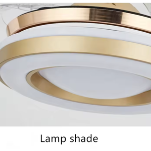 Modern LED <b>Fan</b> Pendant with Retractable Blade Indoor Decorative Fancy Acrylic Lamp Body <b>Remote</b> <b>Control</b> Switch Plug for Home Use - Product Image 4