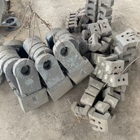 Broyeur à marteaux en acier à haute teneur en manganèse batteurs concasseur de pierres pièces d'usure coulée traitement Type produit pièces de Machine minière
