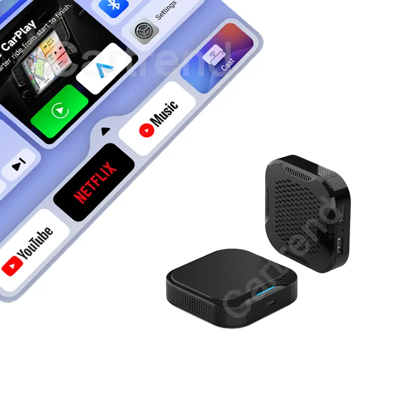 CarPlay TV Box sem fio Android 11 Iptv Netflix Spotify streaming reprodutor multimídia porta HDMI para carros com fio CarPlay