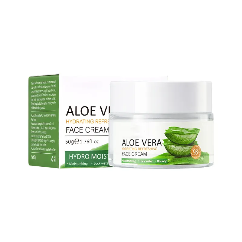 Private Label Aloe hydrating refreshing cream hydrating moisturizing and improving dry skin essence cream wholesale