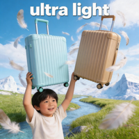 Valise ultra-légère de cabine 20 pouces/1,8 kg 26 pouces/2,9 kg, construction PC ultra-légère, rembourrage intérieur en duvet de qualité supérieure, durable