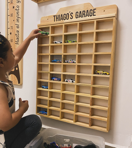 맞춤형 벽걸이 대나무 나무 105 50칸 어린이 장난감 진열장 장난감 정리함 수납장 어린이 수납장 장난감 자동차 선반 - Product Image 4