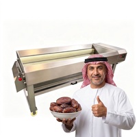 Hoogprecisie Medjool dadelpoetsmachine met borstelrol, automatische droge dadelpoetsmachine