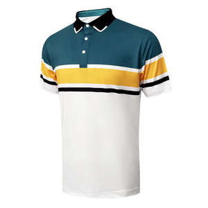 Meilleures ventes : Chemises de sport tricotées à manches courtes pour hommes, séchage rapide, respirantes, protection UV, boutonnées, imprimées, personnalisables (ODM) - Product Image 1