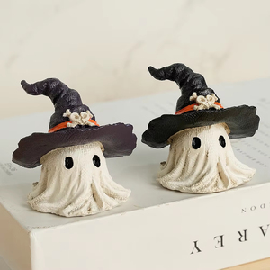 Halloween Hooded Ghost Statue – Horror Little Ghosts Ornament, Creative Resin Craft Figurine, Spooky Holiday Decorations Gift fo - Product Image 6