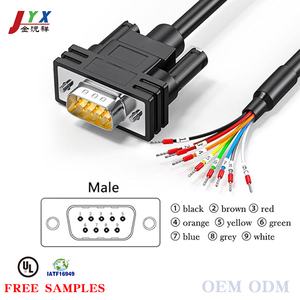 Кабель последовательного порта JYX <span class=keywords><strong>DB9</strong></span> 9-контактный RS232/RS485/RS422, удлинительный, с открытыми концами, настраиваемая длина, для компьютера - Product Image 5