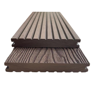European-Design WPC <strong>Decking</strong> Brushed Surface Waterproof Eco-Friendly Outdoor Composite Flooring-<strong>Safe</strong> Comfortable Tactile - Product Image 1