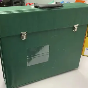 군대 PVC 운반 비즈니스 케이스 녹색 충격 방지 서류 가방
