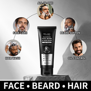 Limpiador Facial 3 en 1 con Queratina de Helichrysum OEM, Exfoliante y Limpiador de Poros, Sin Sulfatos, para el Cuidado Diario de la Barba - Product Image 3