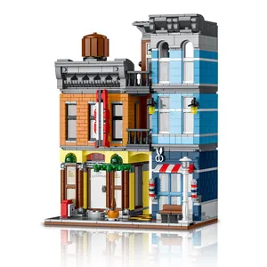 1178 pz mattoni giocattoli per bambini City Street View architettura serie Detective agenzia costruttore figure parti blocchi di costruzione