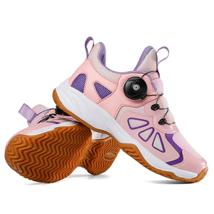 Chaussures de badminton pour grands enfants, légères, antidérapantes, avec bouton rotatif, confortables et ventilées - Product Image 4