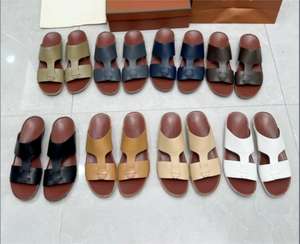 SHIKOL arabe hommes sandales haute qualité en cuir véritable à la main Arabische Sandalen <span class=keywords><strong>Babouche</strong></span> homme diapositives dubaï arabe sandales hommes - Product Image 1