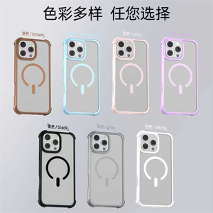 Custodia per telefono cellulare con paraurti <span class=keywords><strong>nero</strong></span> ad alta protezione con protezione magnetica per <span class=keywords><strong>iPhone</strong></span> 16 15 14 13 12 <span class=keywords><strong>11</strong></span> Pro custodia trasparente - Product Image 6