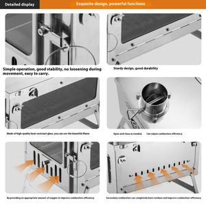 Réchaud de camping portable en titane avec fenêtre de visualisation pour chauffage extérieur et camping sauvage - Product Image 4