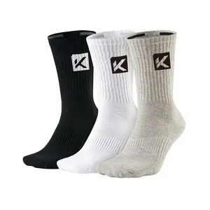 SOX manufacturer wholesale socks with oem woven custom logo mens socks design crew white black cotton bamboo sport socks for man