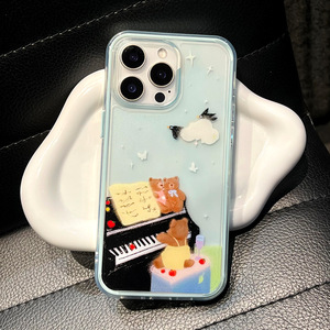 เคสใสกันกระแทกอะคริลิคหมีน้อยสำหรับเปียโนสดใหม่สำหรับ17 <span class=keywords><strong>PRO</strong></span> <span class=keywords><strong>MAX</strong></span> & สำหรับ16/15 - Product Image 4