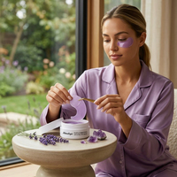 Masque Hydrogel Cristal Violet Anti-Âge et Anti-Rides pour les Yeux : Réduit Cernes, Poches et Gonflements, Illumine le Teint