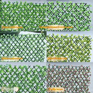 รั้วต้นไม้ประดิษฐ์แบบยืดหดได้พร้อมใบ<span class=keywords><strong>ไม้</strong></span> LDPE สมจริงสำหรับฉากกั้นความเป็นส่วนตัวเชิงพาณิชย์และตกแต่งสวน - Product Image 2