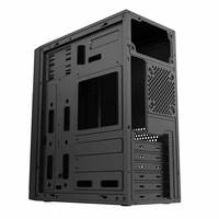 Carcasa de ordenador de chapa metálica personalizada, carcasa exterior con revestimiento de óxido negro, adecuada para la instalación y protección del ordenador.