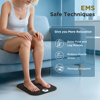 Tapis de massage électrique pliable pour les pieds avec télécommande sans fil, chauffage EMS, soulage la fatigue, pour la maison et le bureau
