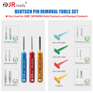 JRready ST5236-DEUTSCH Connector Removal Tool Kit: DRK-12DTP+16DT+20DTM &amp; RT1 Mental Extraction Tools&amp;8 PCS Plastic Removal Tool - Product Image 2