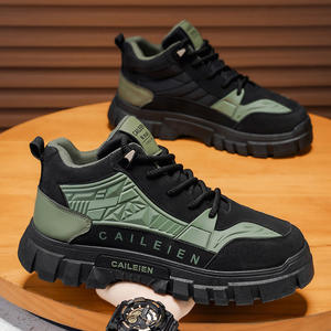 Bottes hautes pour hommes MA95, nouvelles bottes de randonnée d'automne, style britannique rétro, imperméables, antidérapantes, à semelle épaisse, résistantes à l'usure, bottes de travail - Product Image 5