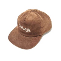 Casquettes de papa vintage HEBEI TANXUAN à 5 panneaux, casquettes de papa en velours côtelé non structurées personnalisées, logo brodé personnalisé sur les casquettes de papa