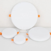 Nouveau Design plafonnier Led encastré à taille de trou réglable 9W/18W/24W/36W plafonnier carré rond sans cadre panneau mince