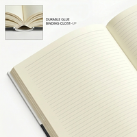 Carnet à couverture rigide avec logo personnalisé, certifié FSC, journal relié gaufré, agenda personnalisé, cadeau d'entreprise et de voyage
