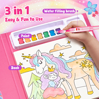 Libro de Colorear con Acuarelas Joycat, Juguetes Educativos para Niños, Adultos, Principiantes y Artistas para Dibujar, Pintar y Escribir