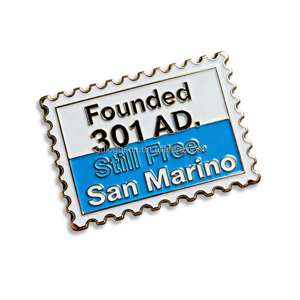 Llavero de metal esmaltado con diseño de pájaro nacional (Pico Azul) y temática de San Marino, personalizado, sin níquel, venta al por mayor - Product Image 6