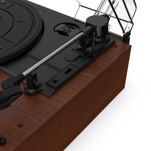 Lecteur de Cassette en bois à dents bleues, sans fil, Rechargeable, Portable, Vintage, disque vinyle, platine, phonographe - Product Image 6