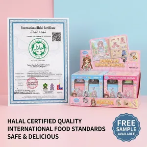 Kit de Papelería para Diario DIY para Niñas al por Mayor, Set de Libro de Pegatinas de Disfraces de Dibujos Animados con Caramelos Explosivos de 1.5g y Pinzas, Juguete de Caramelos - Product Image 5