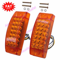 Feux de position latéraux ambrés de 5.9 pouces, clignotants de remorque à 20 LED, feux de dégagement rectangulaires de 6x2 pouces pour camion remorque, 2 pièces