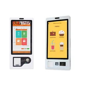 Crtly Touch Screen Self Checkout Kiosk Machines 27 Inch Wall Mounted Self Ordering Payment Self Service Mcdonalds Kiosk