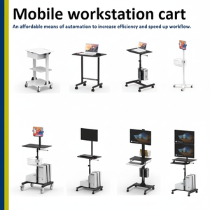 เวิร์กสเตชันคอมพิวเตอร์โรงพยาบาลที่ทนทานพร้อมที่จัดเก็บ - Product Image 1