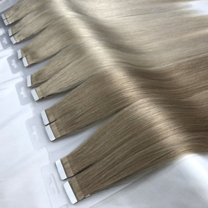 Extensions de cheveux humains russes Remy double drawn plus résistantes, prix de gros, couleur personnalisée, extensions à bandes adhésives - Product Image 1