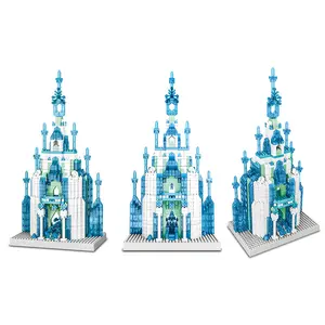 certified best-selling assemble block the Ministry of Magic castle building the model Small Portable Buildings