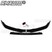 3 pièces de garnitures de lèvre de pare-chocs avant noires brillantes, type aileron, compatibles avec MAZDA 3 Axela 2014 2018